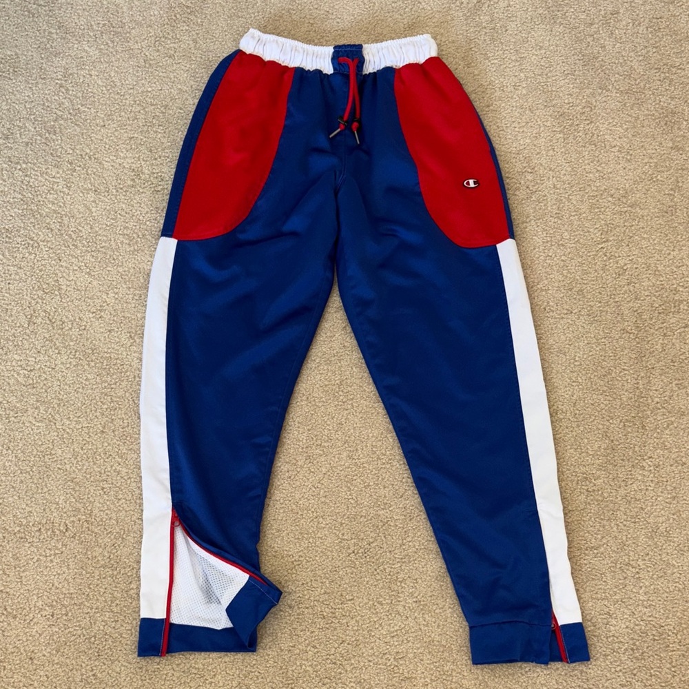 Champion Red white and Blue Track Pants